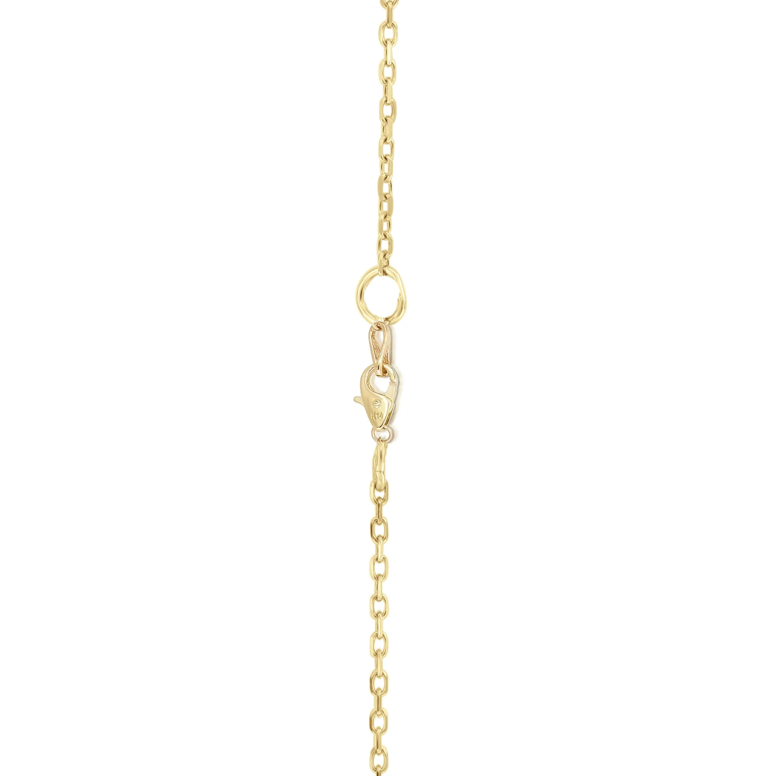 0.50Ct Diamond Heart Pendant, 18" Gold Chain in 14K Gold