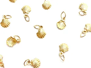 14KGF Seashell Charm , Sku#2176-C