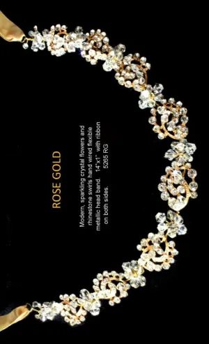 1st Class Bridal 5265RG Rose Headband