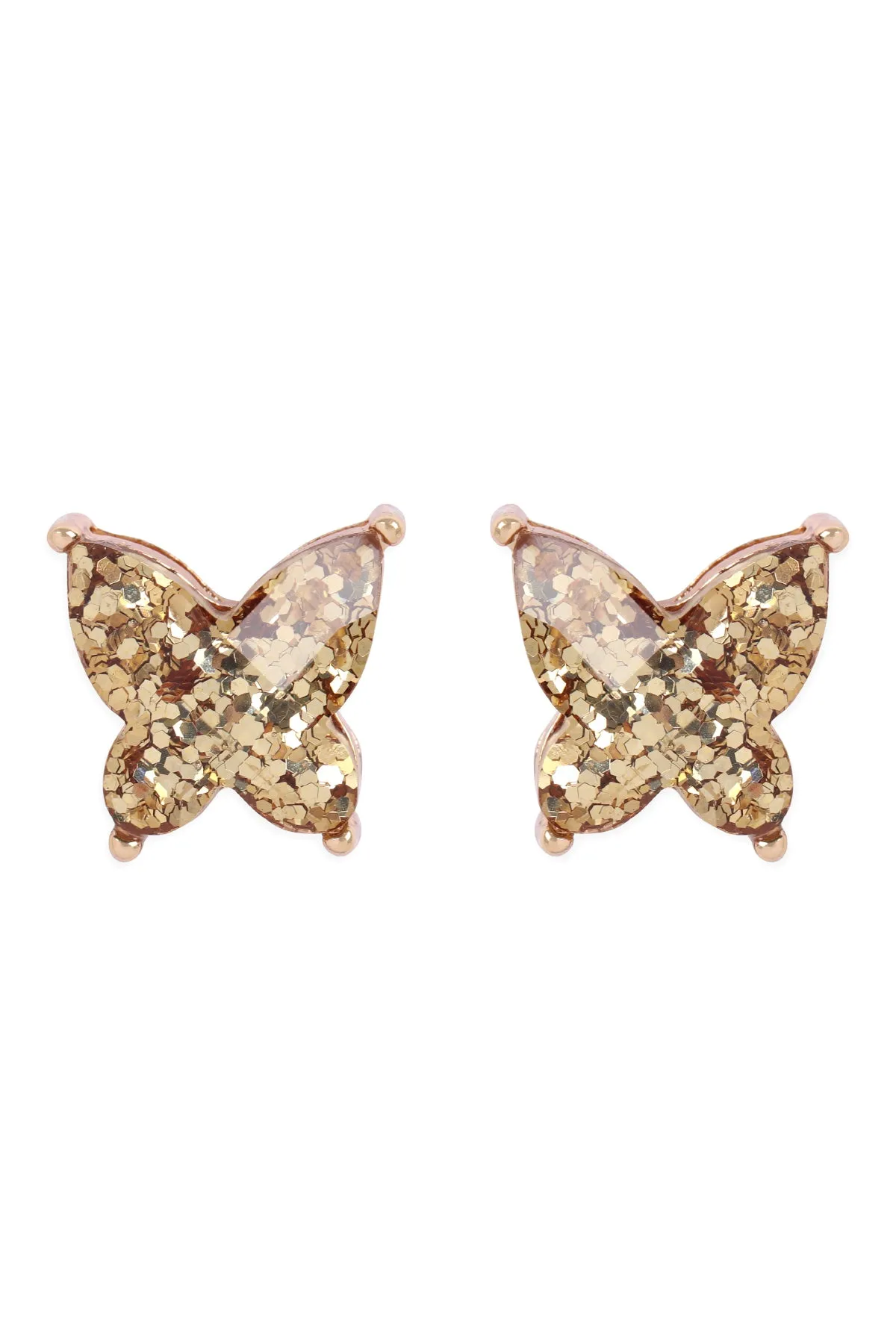 AE0346 - BUTTERLY GLITTER EPOXY EARRINGS