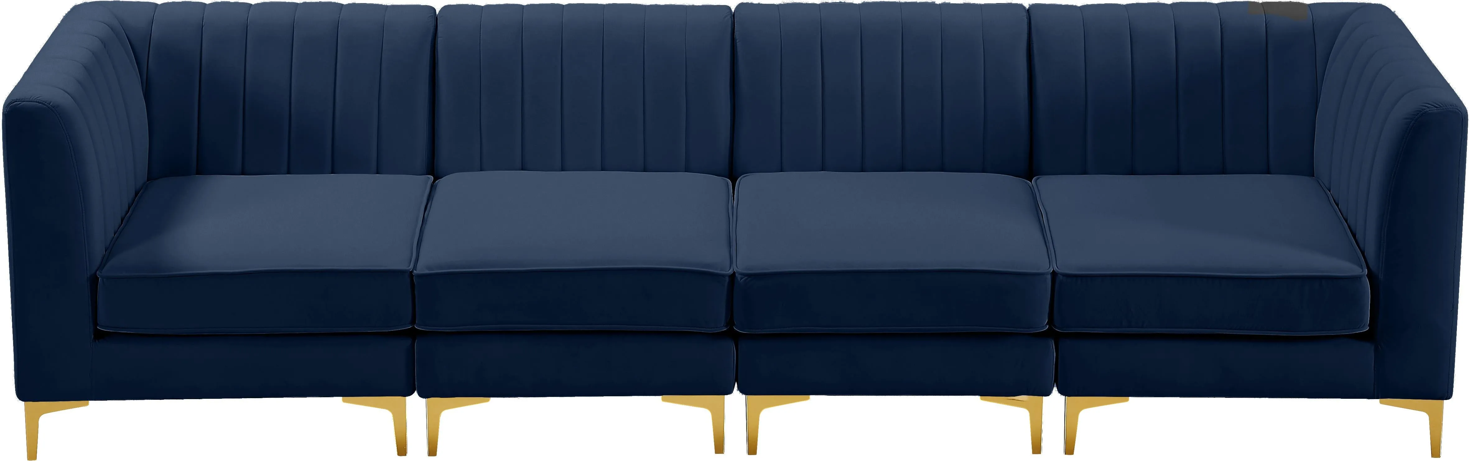 Alina Navy Velvet Modular Sofa