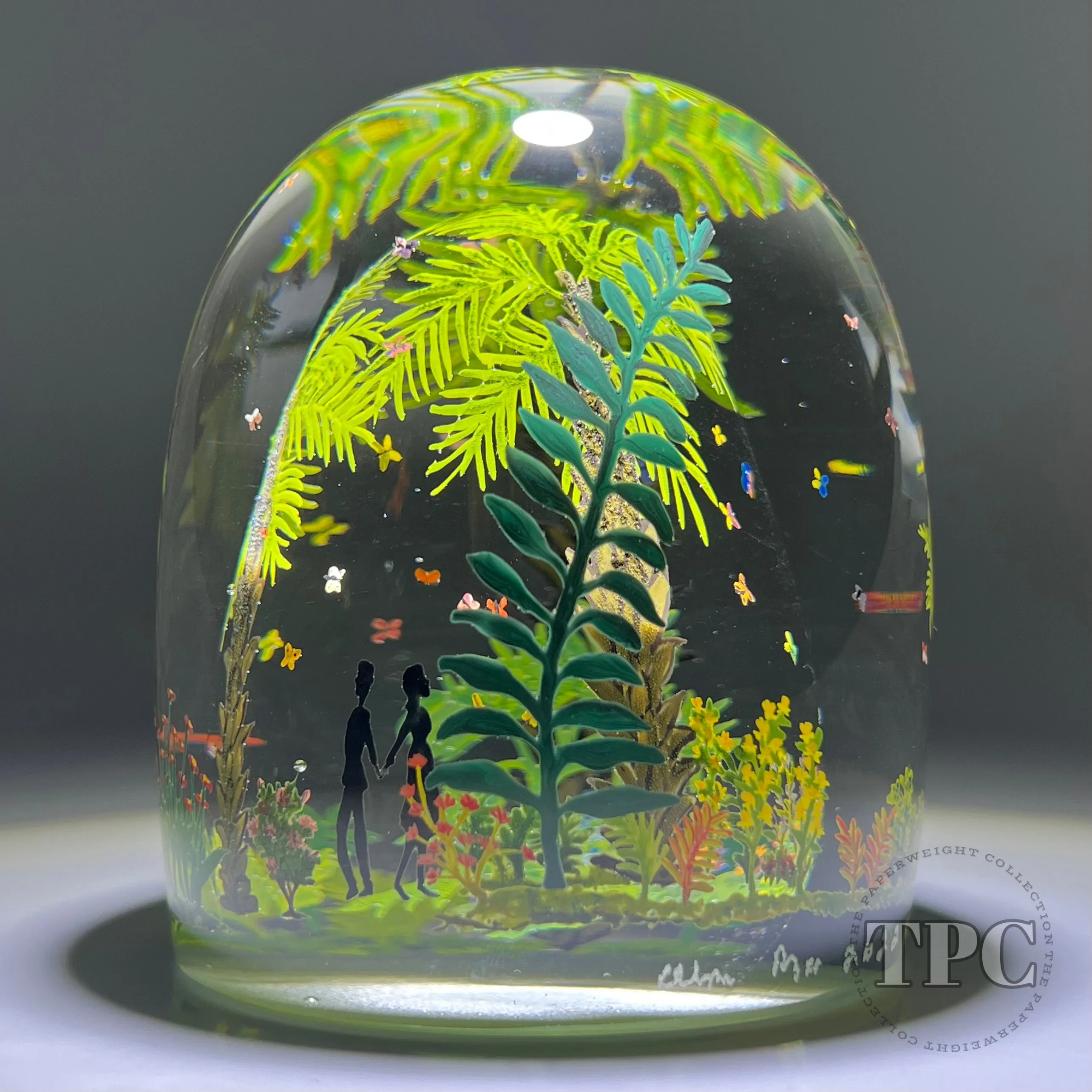 Alison Ruzsa 2022 Butterfly Garden Encapsulated Hand-Painted Enamels
