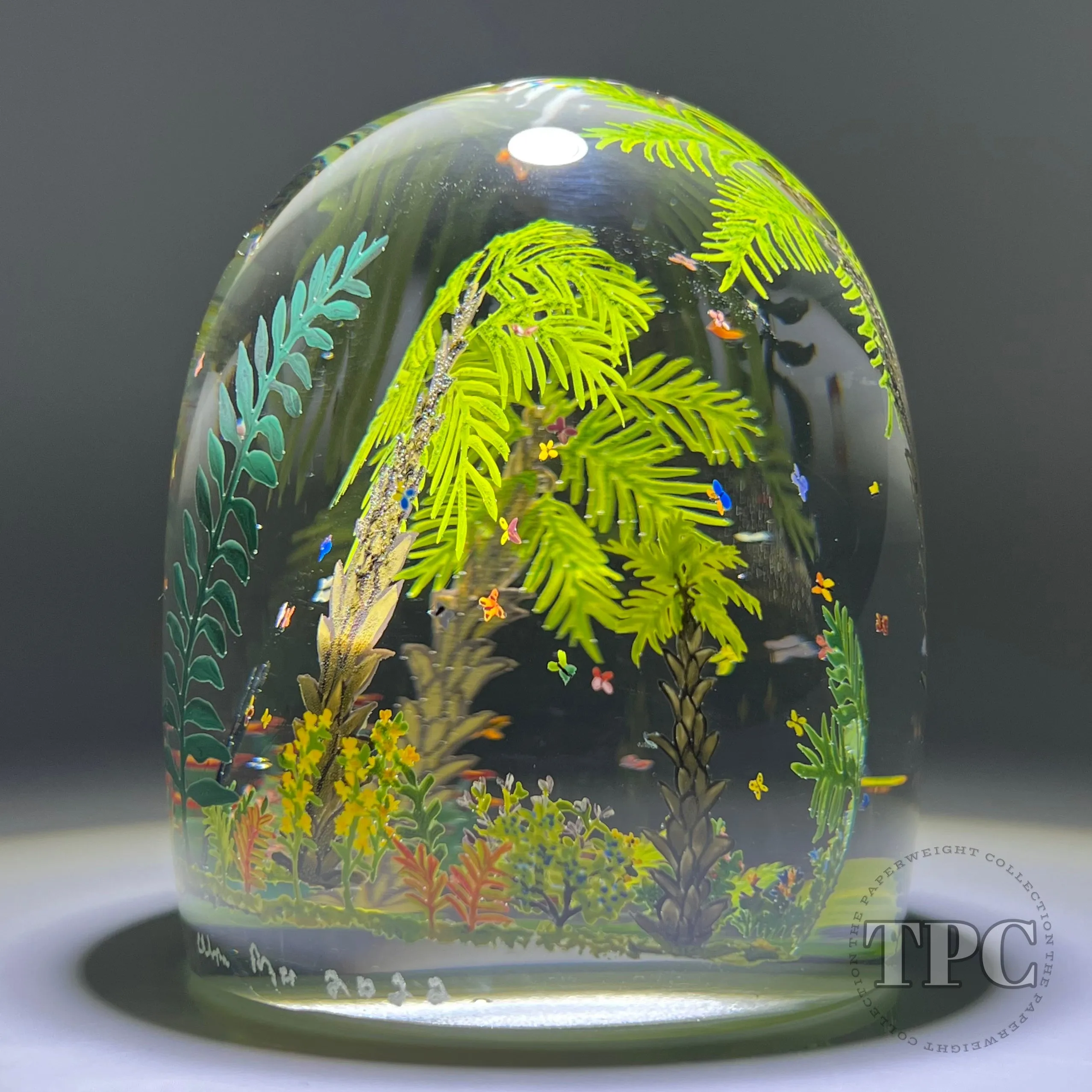 Alison Ruzsa 2022 Butterfly Garden Encapsulated Hand-Painted Enamels