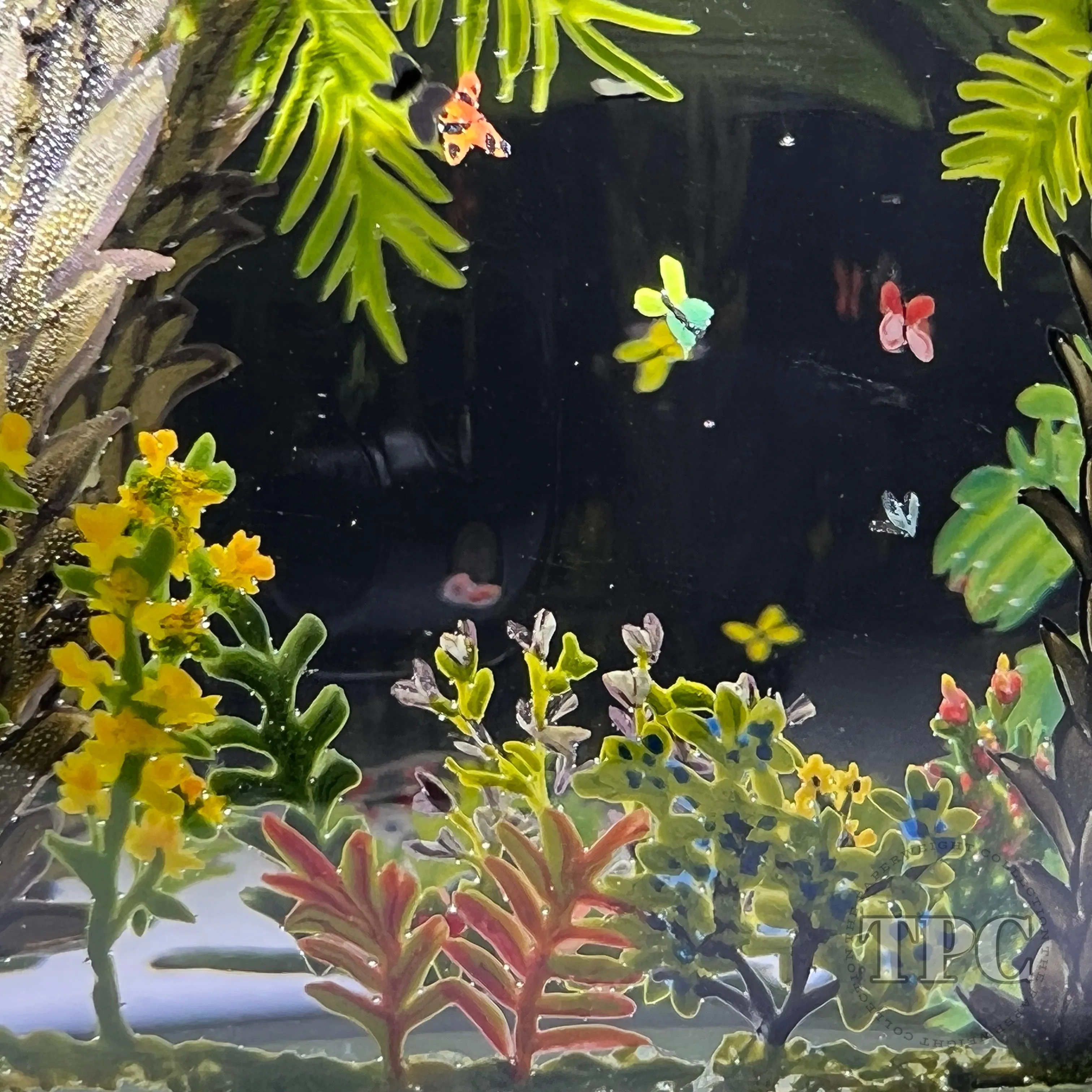 Alison Ruzsa 2022 Butterfly Garden Encapsulated Hand-Painted Enamels