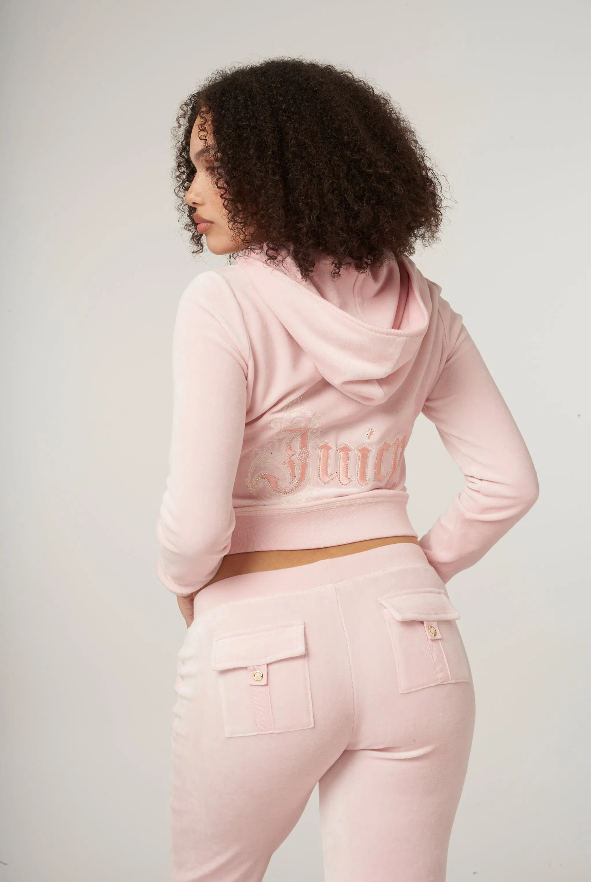 ALMOND BLOSSOM RENAISSANCE CREST BAMBOO VELOUR HERITAGE HOODIE