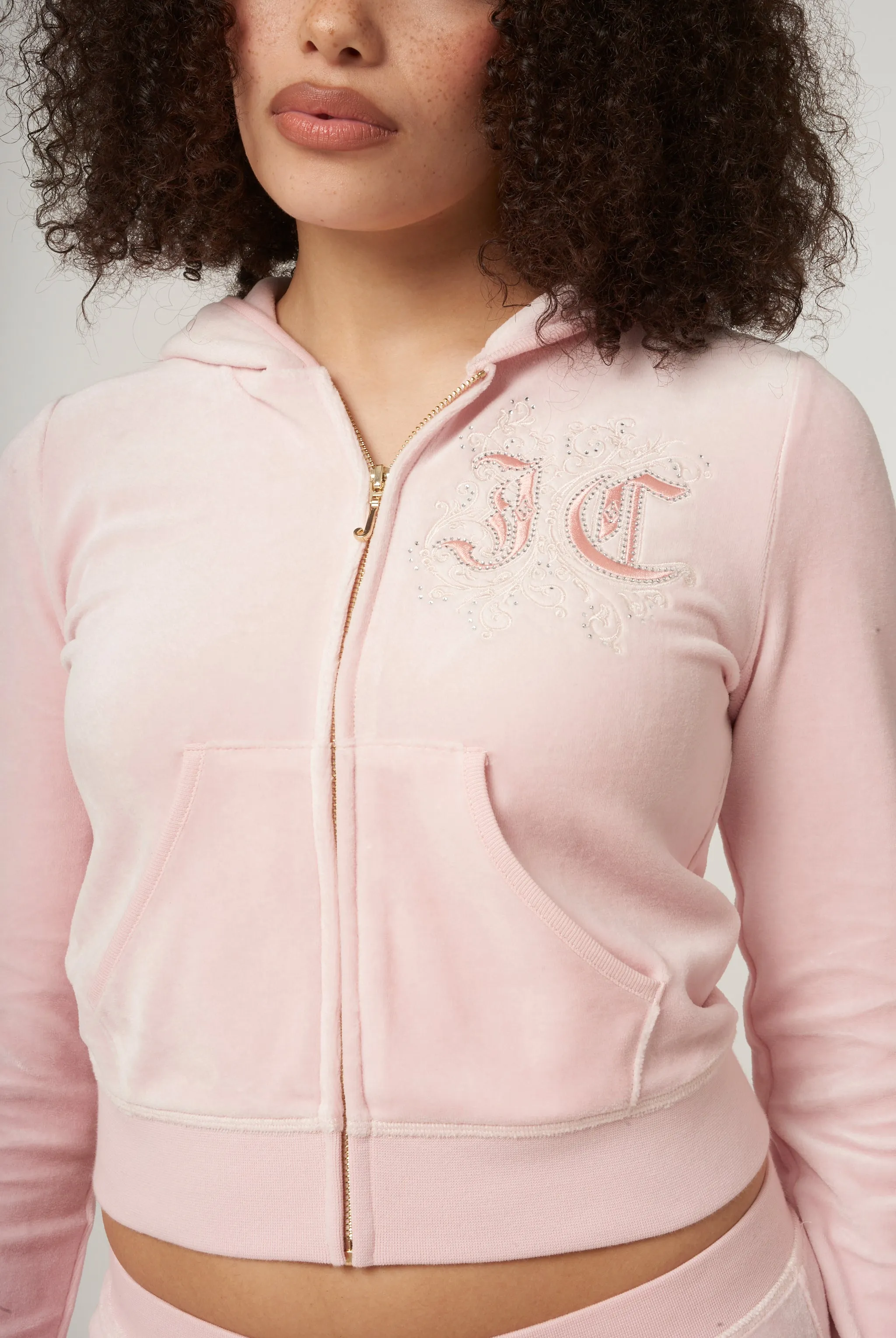 ALMOND BLOSSOM RENAISSANCE CREST BAMBOO VELOUR HERITAGE HOODIE