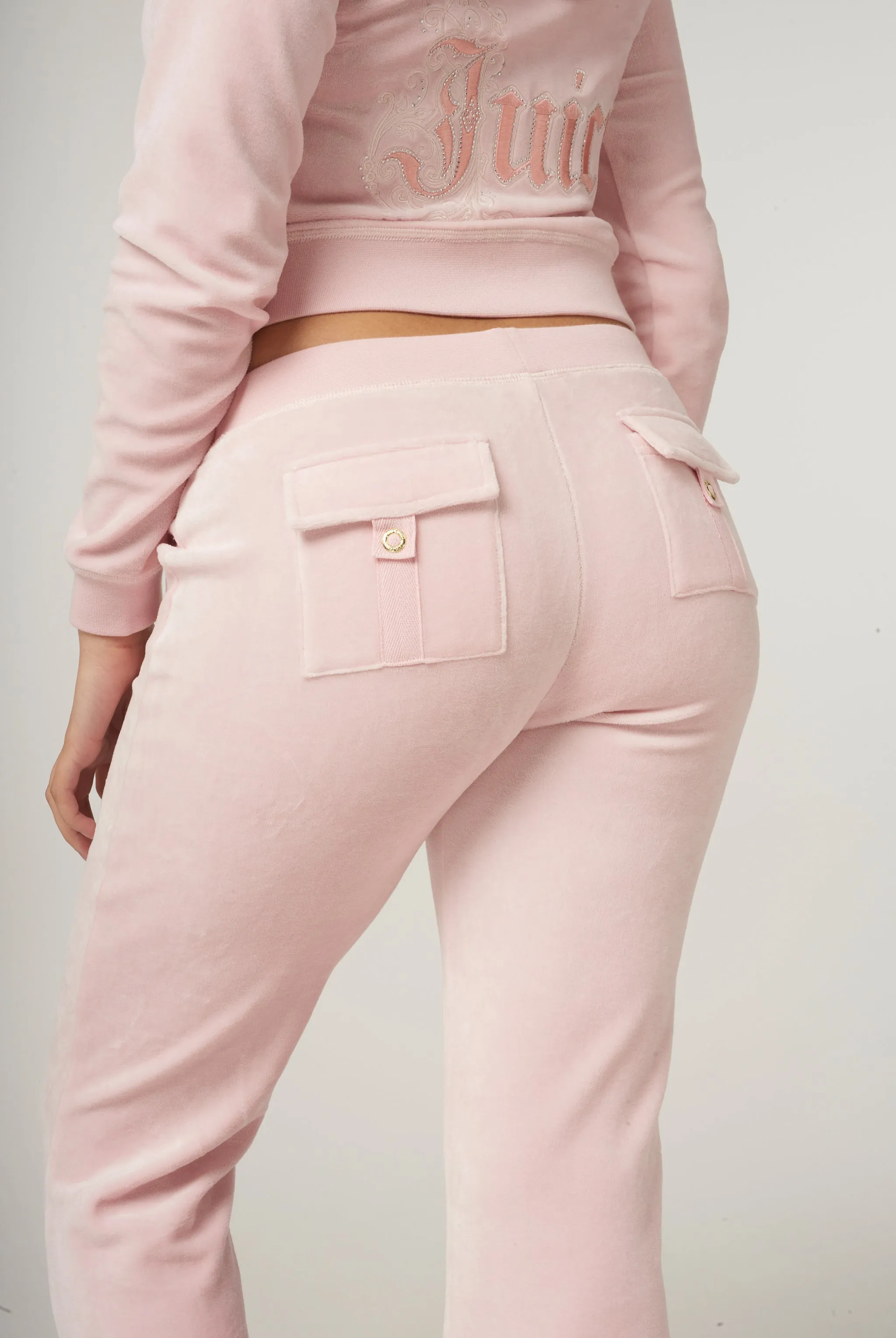 ALMOND BLOSSOM ULTRA LOW RISE RENAISSANCE CREST BAMBOO VELOUR HERITAGE BOTTOMS