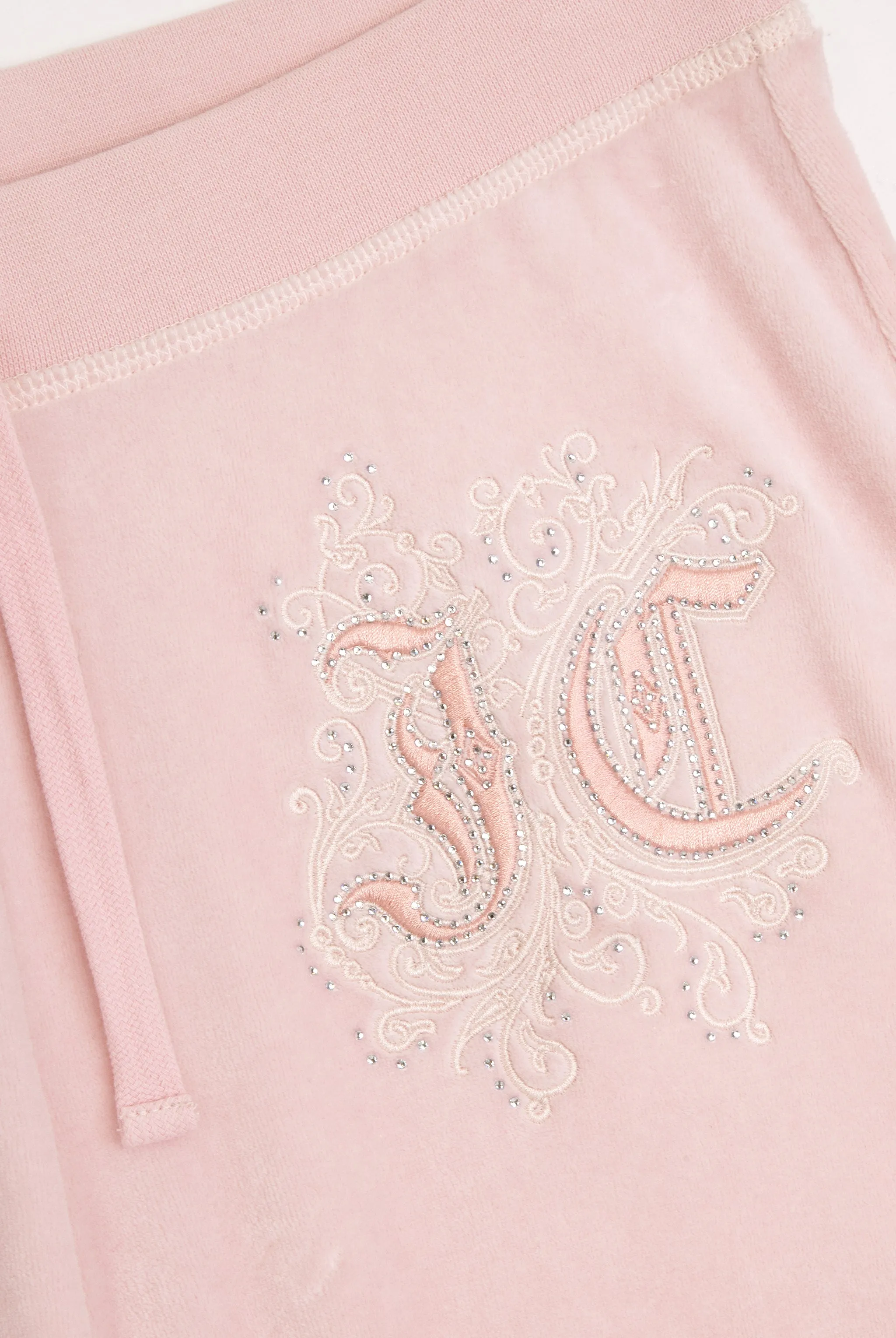 ALMOND BLOSSOM ULTRA LOW RISE RENAISSANCE CREST BAMBOO VELOUR HERITAGE BOTTOMS