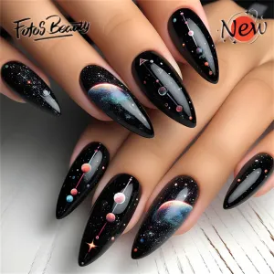 Almond Space Universe Planet Black