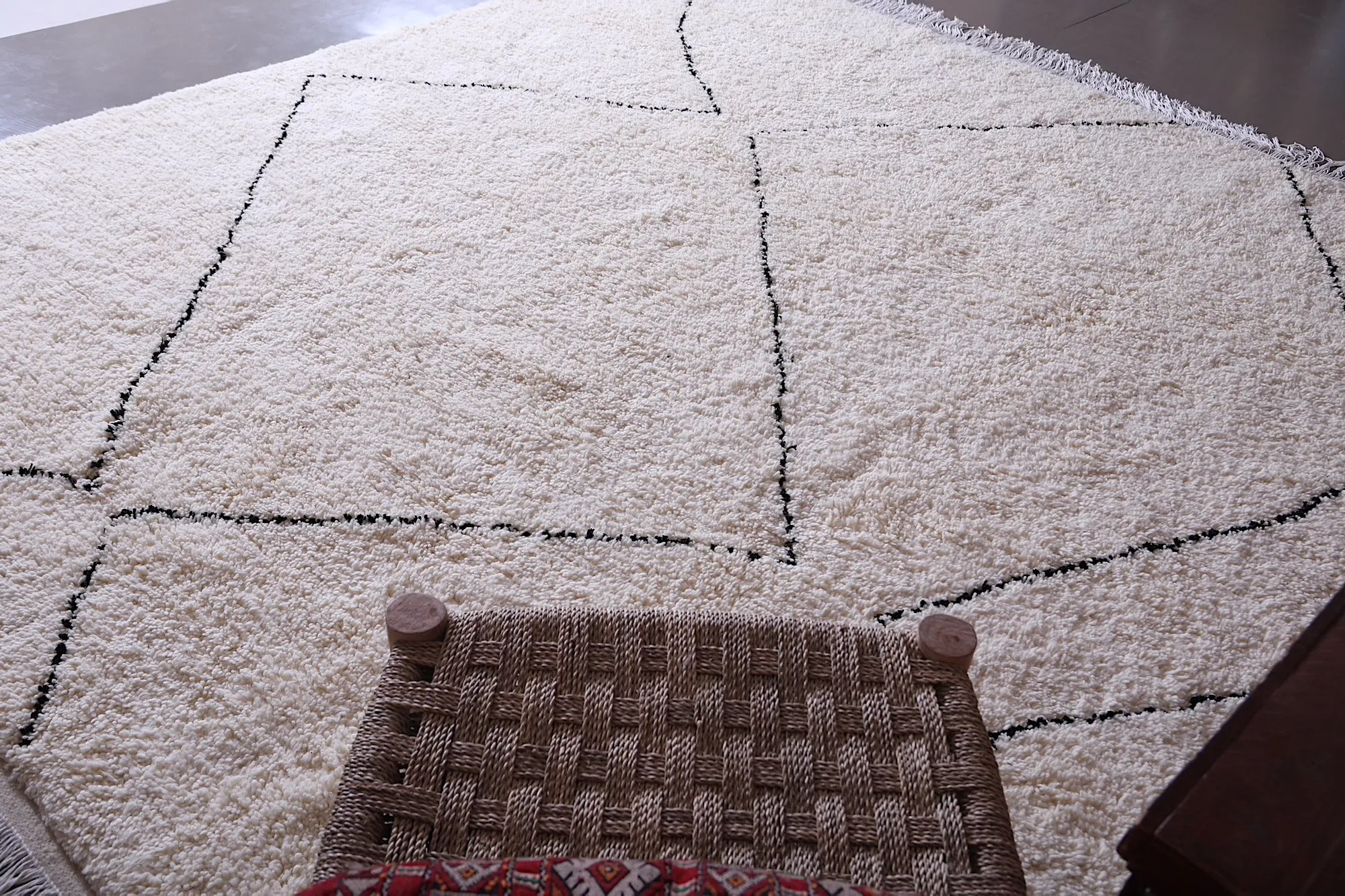 Beni ourain custom rug - All wool Moroccan - Berber Carpet