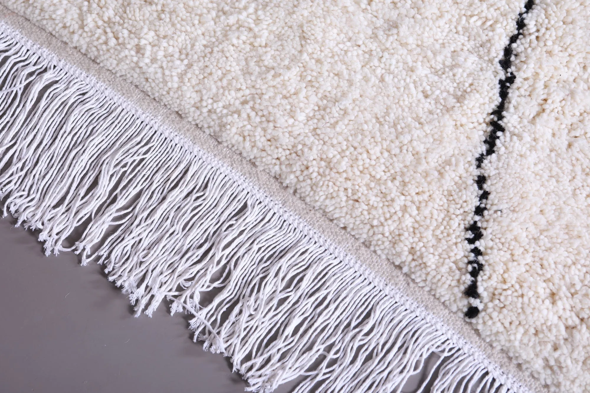 Beni ourain custom rug - All wool Moroccan - Berber Carpet