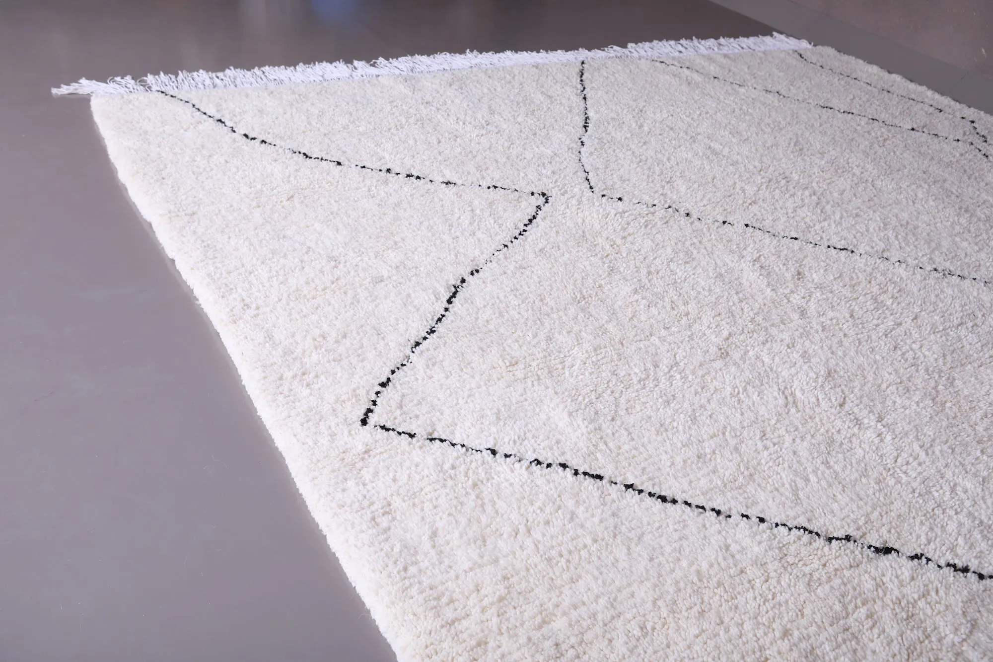 Beni ourain custom rug - All wool Moroccan - Berber Carpet