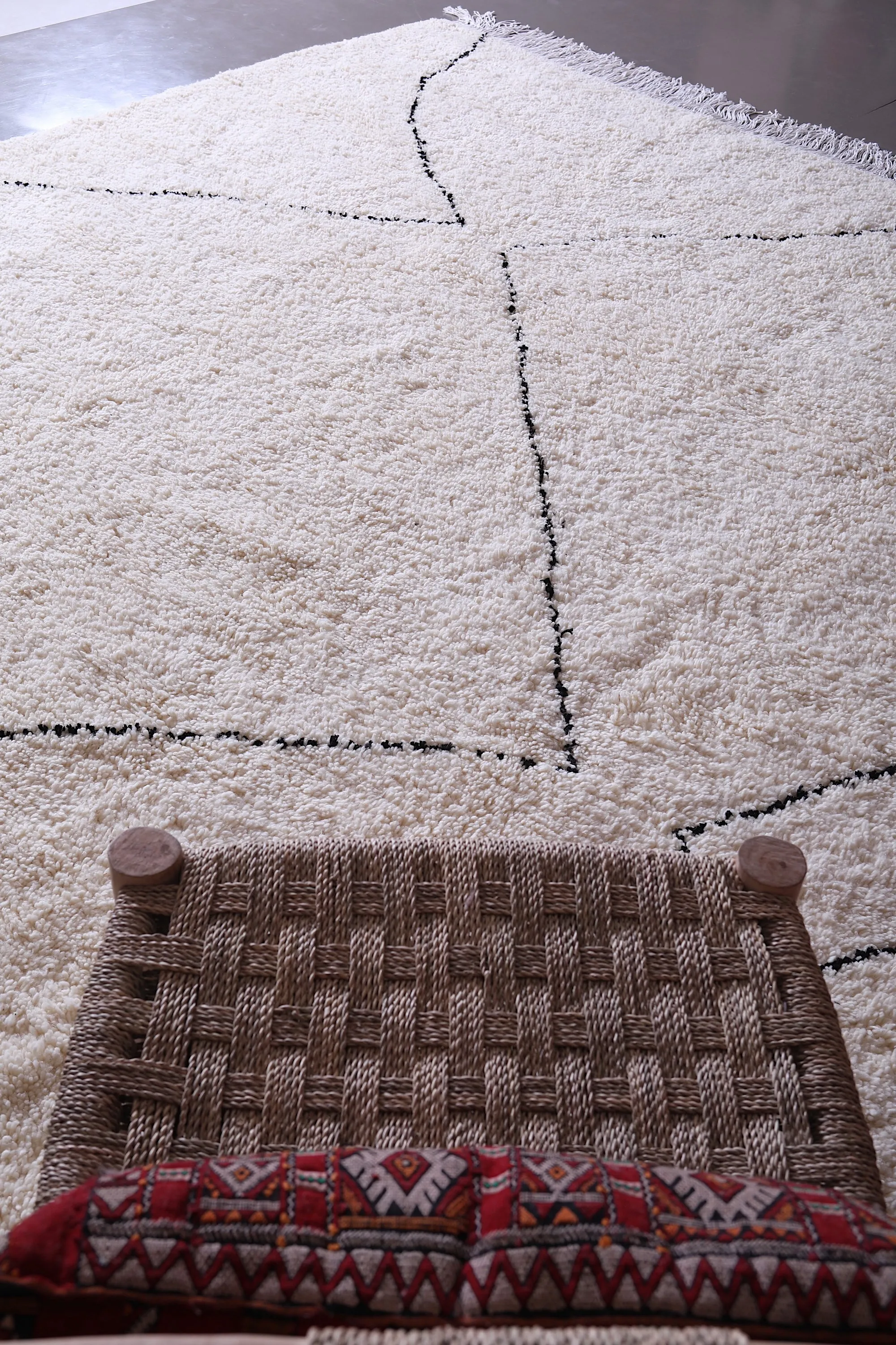 Beni ourain custom rug - All wool Moroccan - Berber Carpet