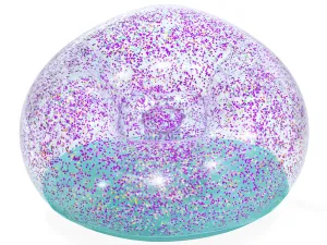 Bestway 45" X 44" X 26"/1.14M X 1.12M X 66CM Glitter Dream Inflate-A-Chair Air Chair (1 chair, repair patch)