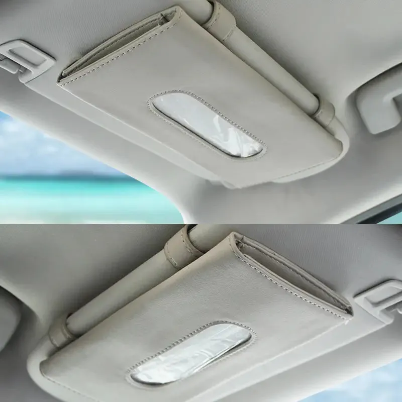 Bling Car Visor Mask Holder Sparkling Crystals Car Visor Tissue Holder with 1 Glitter Mask Hook