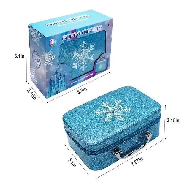 Blue Glitter Girls' Cosmetic Bag