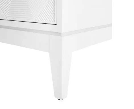 Borneo Extra Large 4-Drawer Dresser, White - Bungalow 5