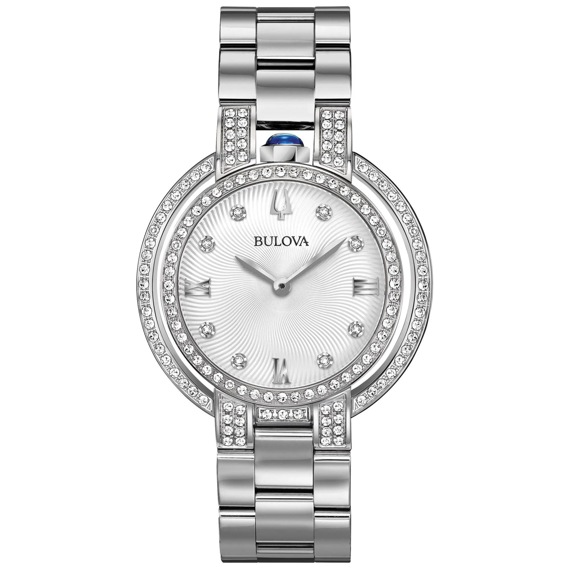 Bulova Ladies' Rubaiyat Diamond Stainless Steel Watch 96R220