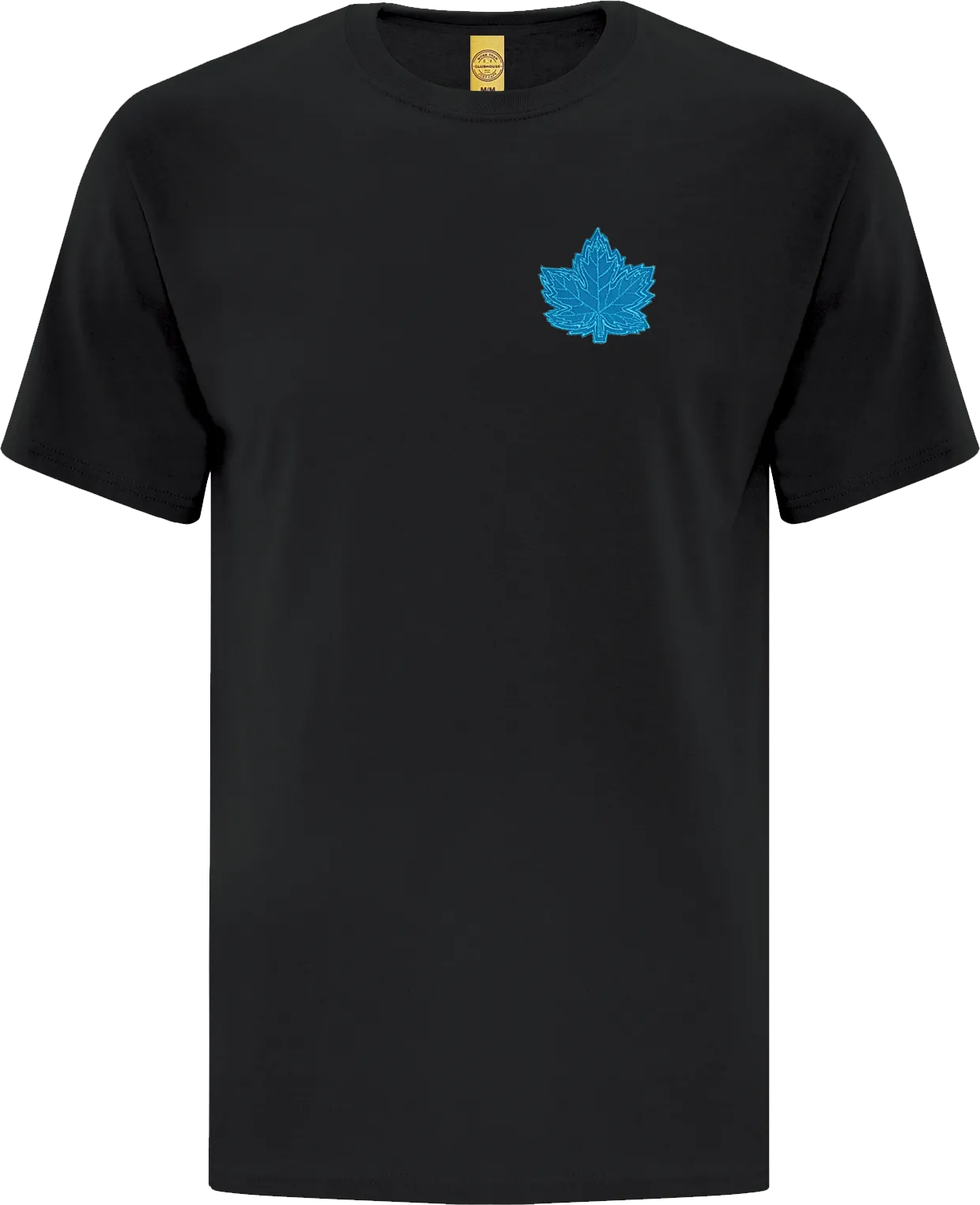 Canada Mighty Maple T-Shirt Black Bright Blue Tonal