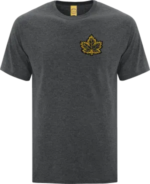 Canada Mighty Maple T-Shirt Dark Heather Black Gold