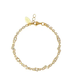 Caroline Svedbom Gold Antonia Bracelet - Crystal