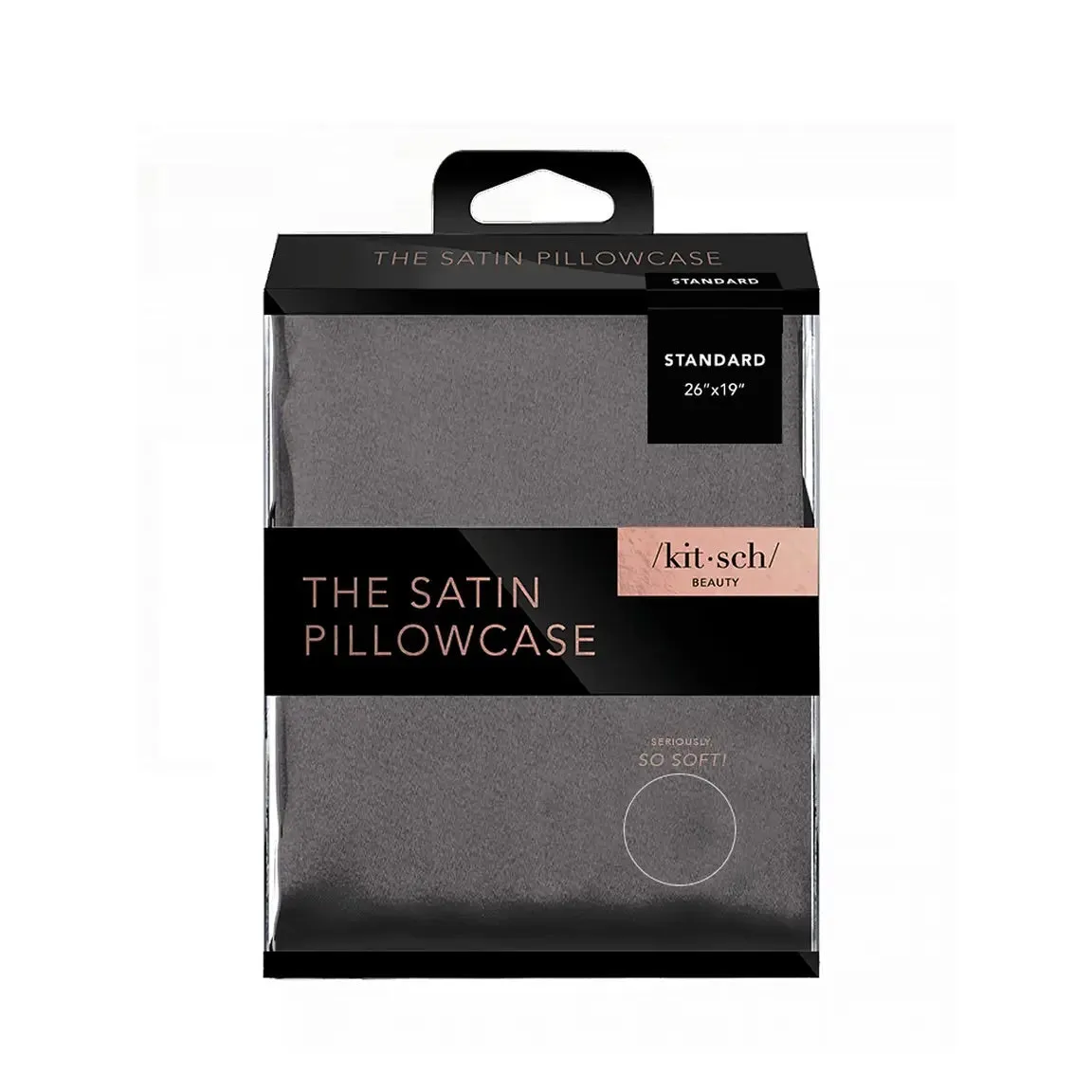 Charcoal Satin Pillowcase