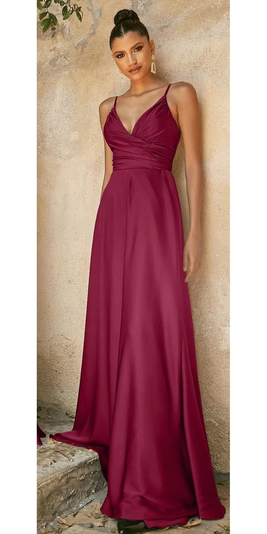 Cinderella Divine 7485 Sweetheart Neckline Soft Satin A-Line Formal Dress