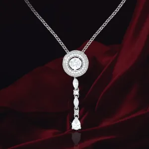 Classic Accented Halo with Removable Drop Pendant