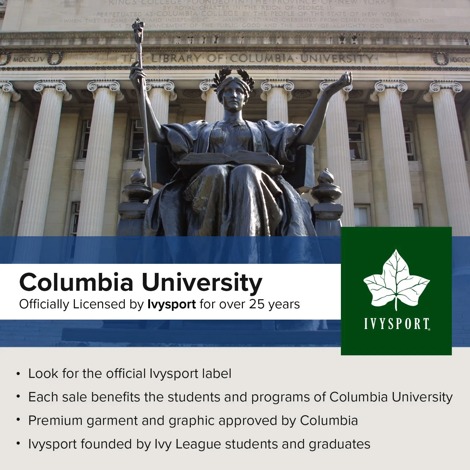 Columbia University Heritage Sweatshirt II (Charcoal Grey)