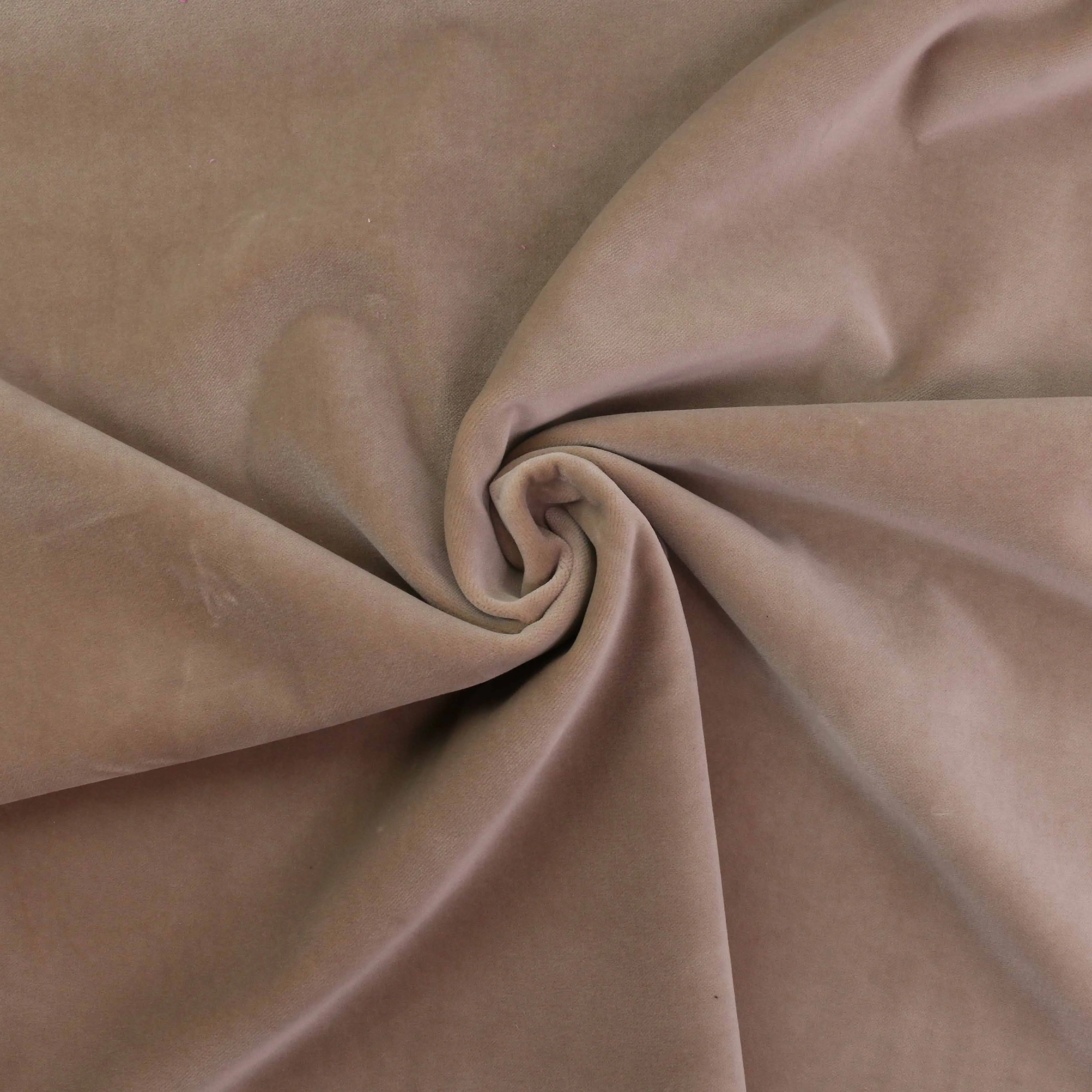 Cotton Velvet fabric - Pale beige