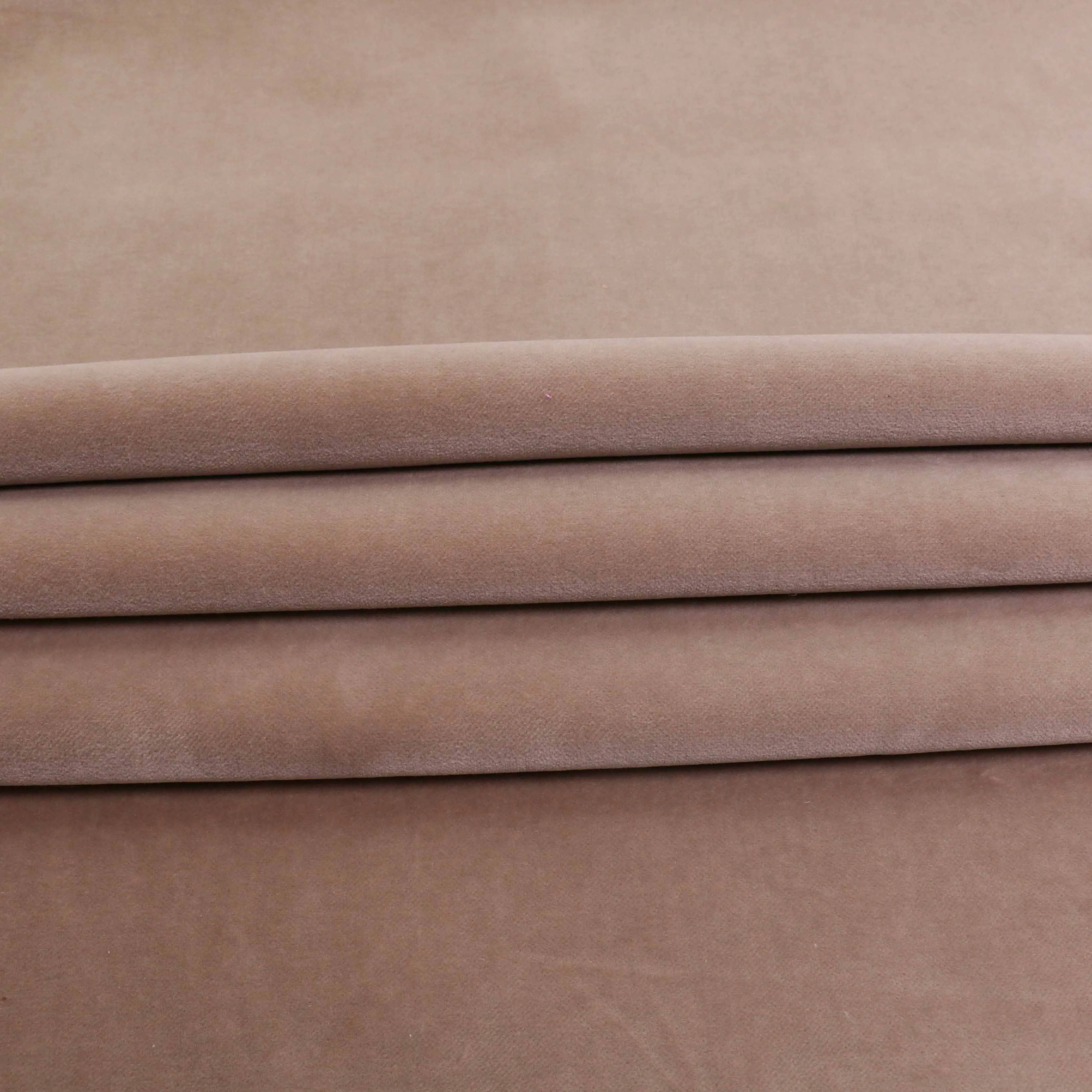Cotton Velvet fabric - Pale beige
