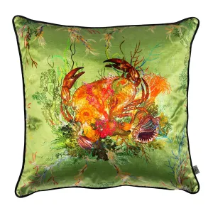 crab velvet cushion