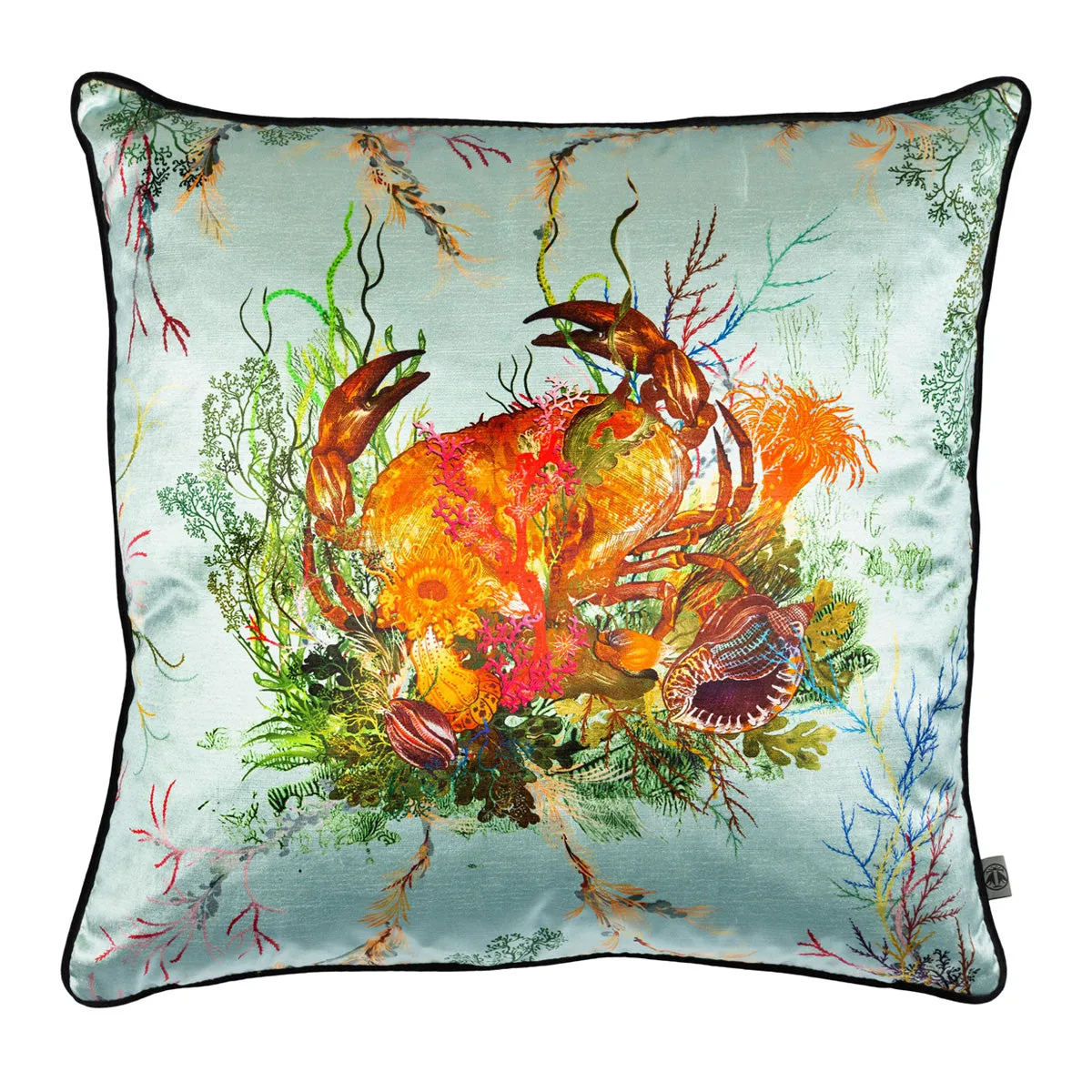 crab velvet cushion