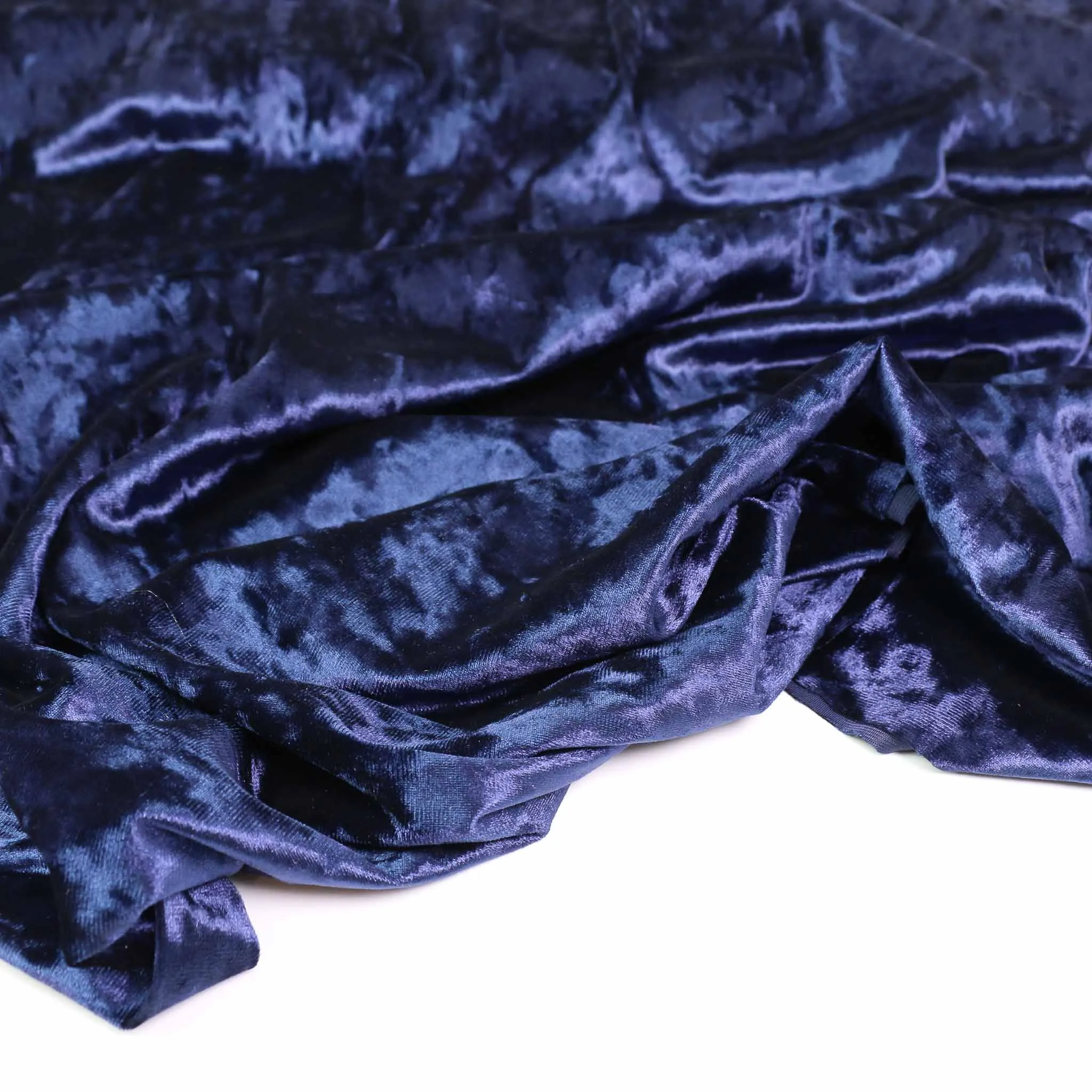 Crushed Velvet - Navy
