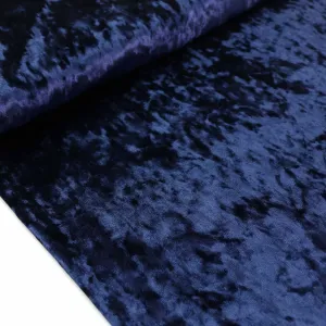 Crushed Velvet - Navy
