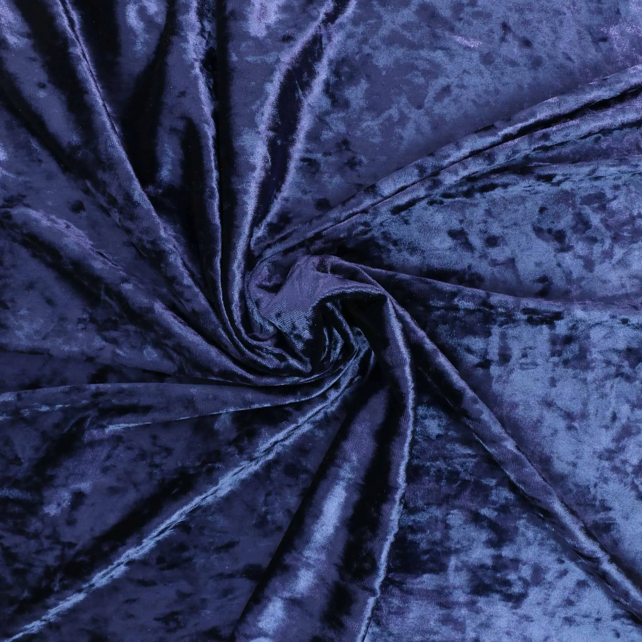 Crushed Velvet - Navy