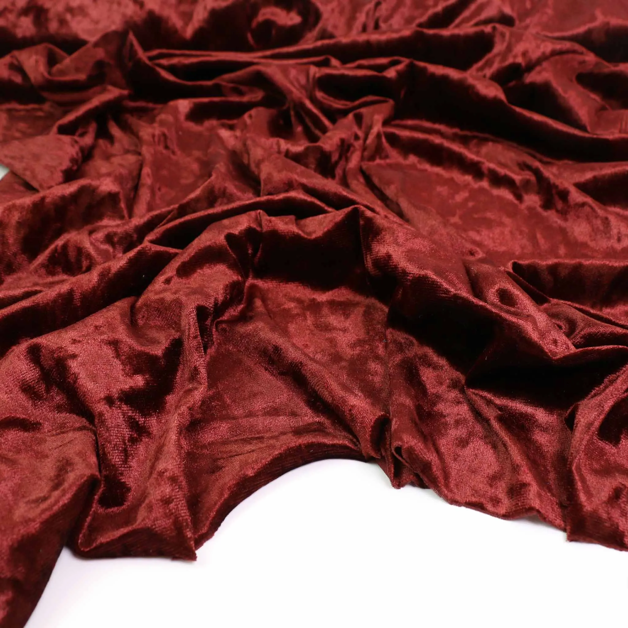 Crushed Velvet - Terracotta, Khaki