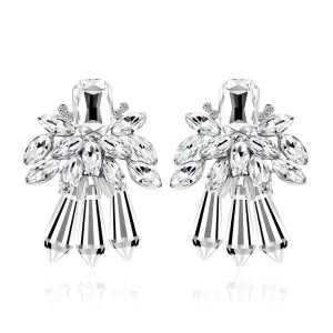 Crystal & Cubic Zirconia Statement Drop Earrings