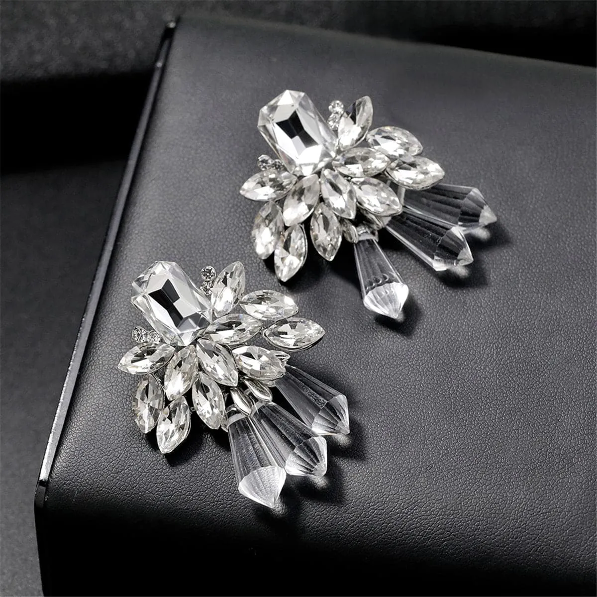Crystal & Cubic Zirconia Statement Drop Earrings