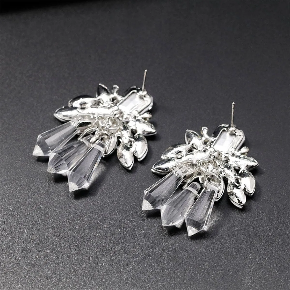 Crystal & Cubic Zirconia Statement Drop Earrings