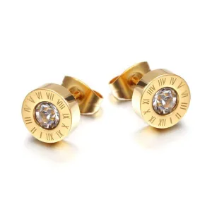 Crystal Roman Studs