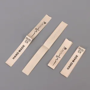 Custom (Text Only) Printed Satin Labels for Clothing Apparel
