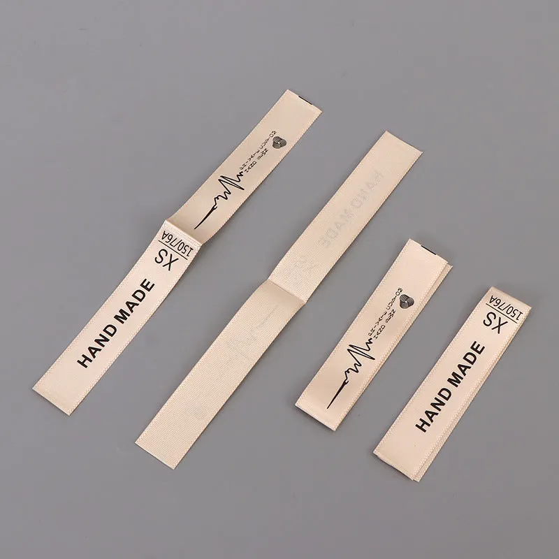 Custom (Text Only) Printed Satin Labels for Clothing Apparel