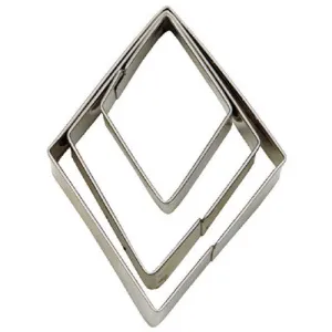 Diamond Cookie Cutters Set of 3: 3.2, 4.9, 7cm