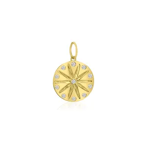 Diamond Sand Dollar Pendant