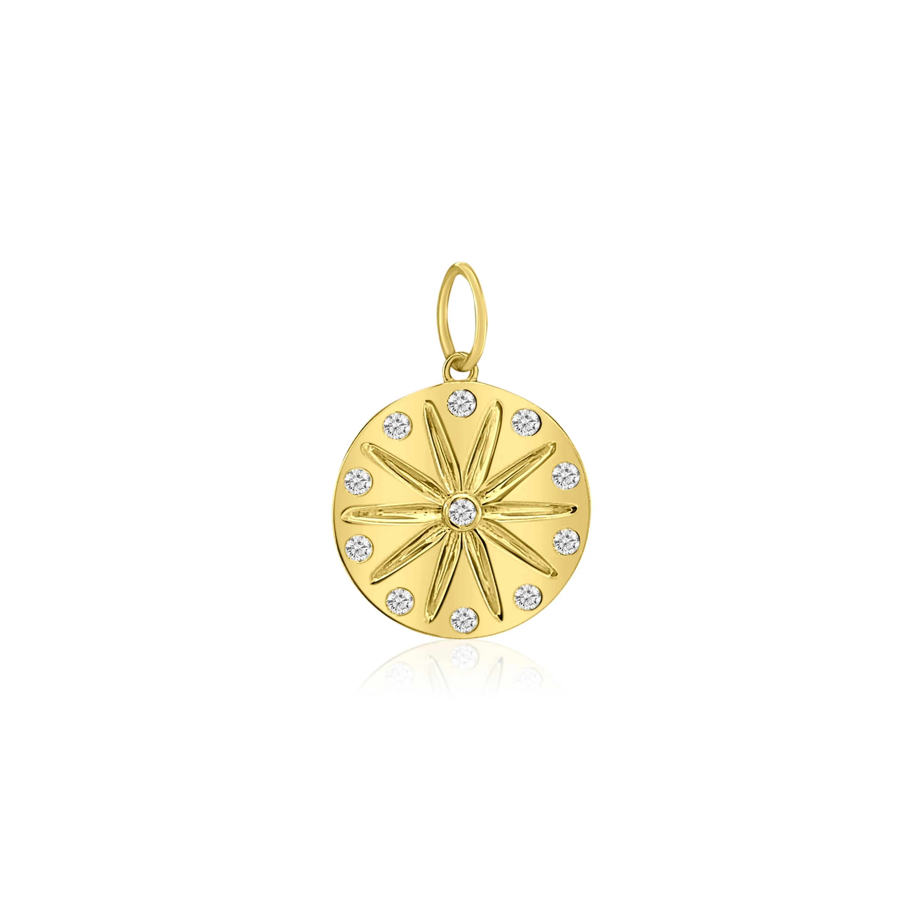 Diamond Sand Dollar Pendant
