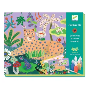 DJECO Le Grand Artist Tropical 3D Painting Activity Kit