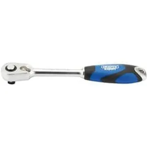 Draper 26515 60 Tooth Micro Head Reversible Soft Grip Ratchet, 3/8" Sq. Dr. Dr-26515