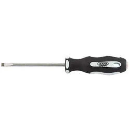 Draper Plain Slot Soft Grip Parallel Tip Screwdrivers, 5.5 X 100Mm Dr-34973