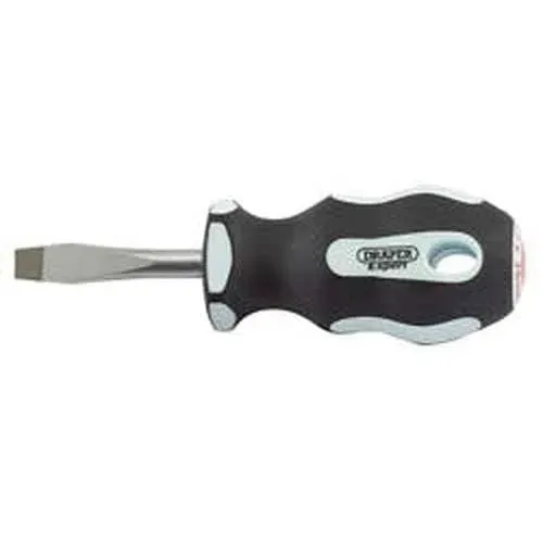 Draper Plain Slot Soft Grip Screwdrivers, 6.5 X 38Mm Dr-34977